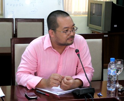 Ông Phạm Quang Ngọc - Đại diện của DEPOCEN phát biểu tại hội thảo.